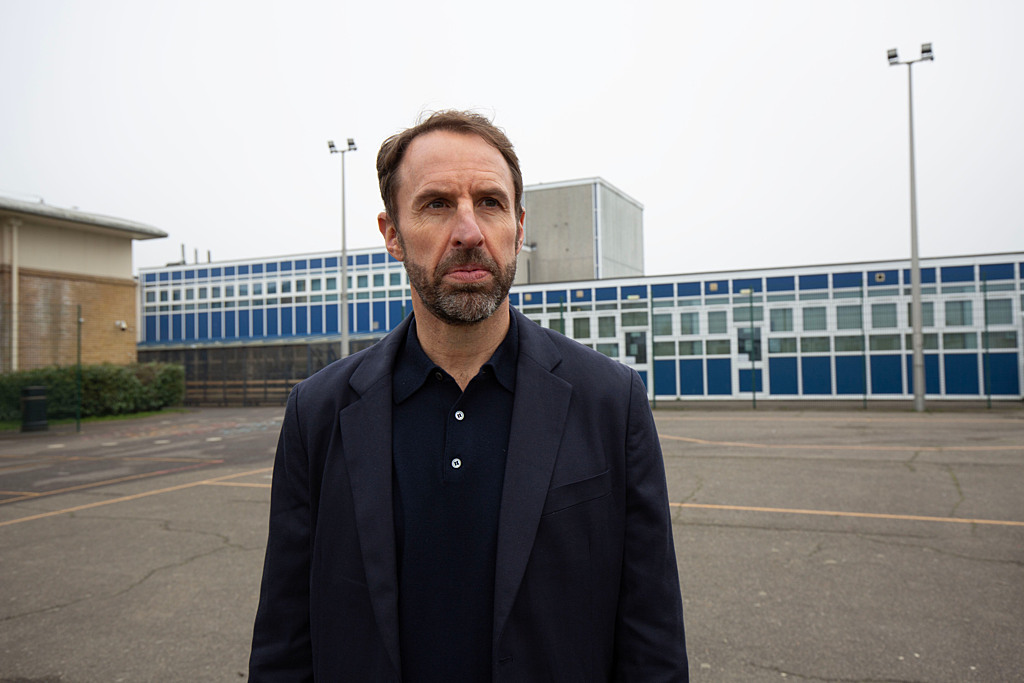 Off the pitch, Southgate tackles young men’s issues