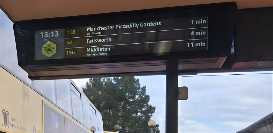 New real-time travel updates for Manchester’s busy Bee Network