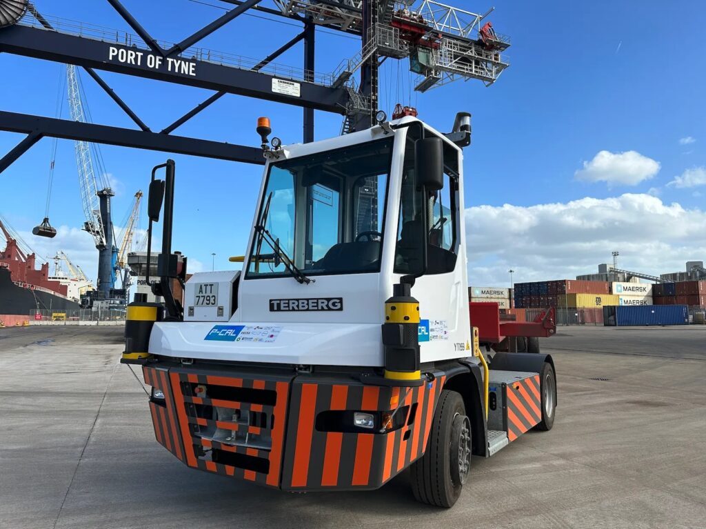 Self-driving terminal tractor at Port of Tyne